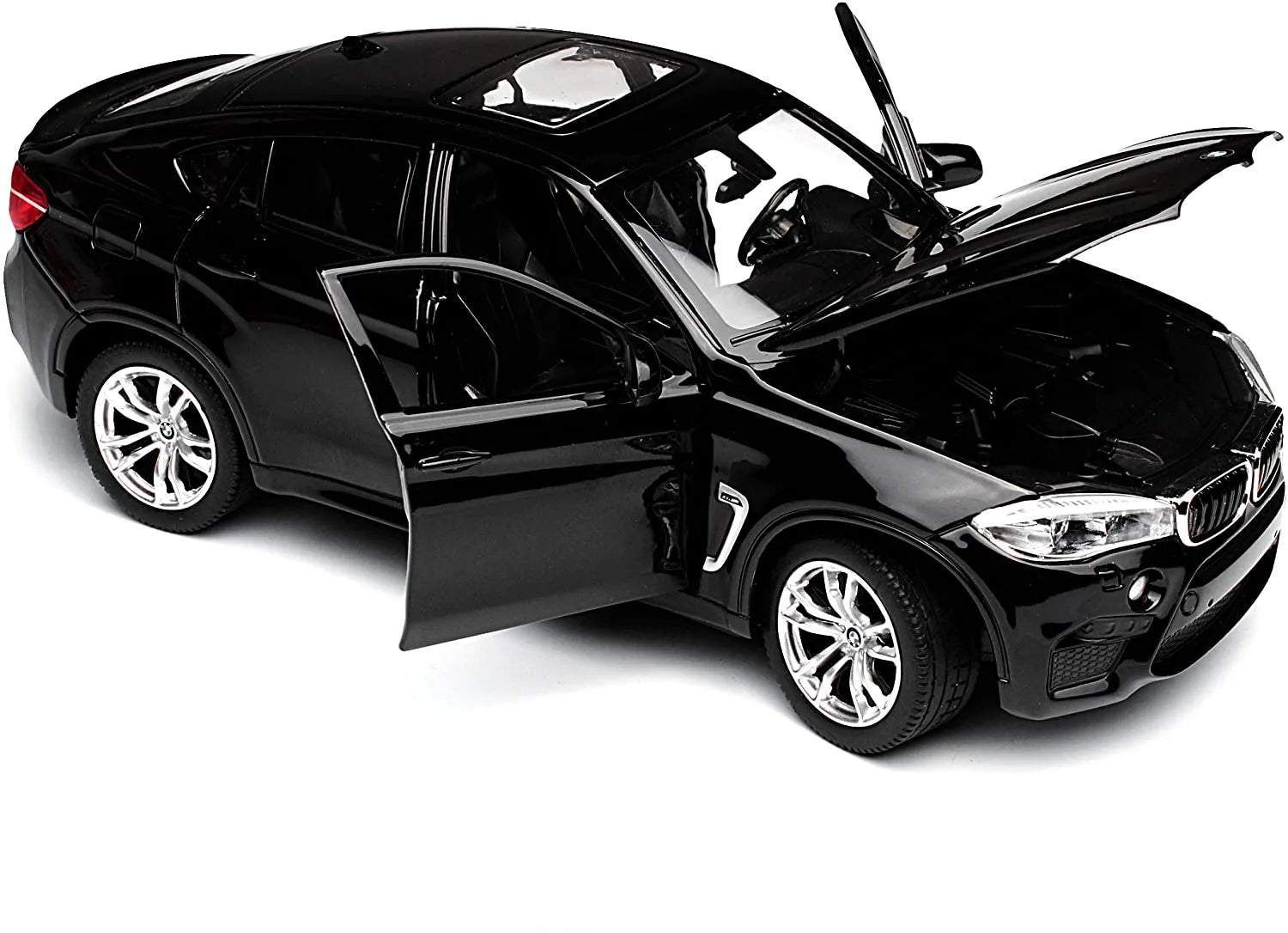 BMW X6M fekete fém autó 1:24 méretarány