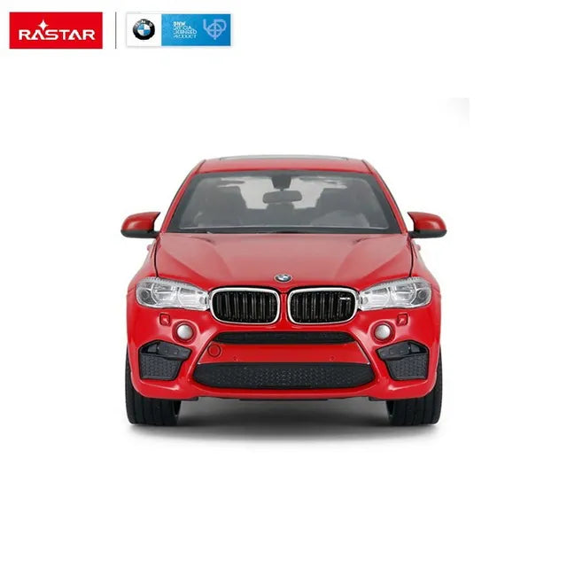 BMW X6M piros fém autó 1:24 méretarány