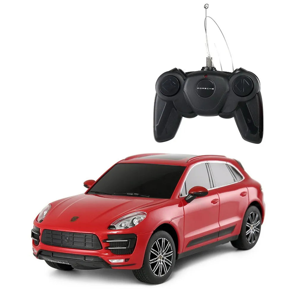 Távirányítós autó Porsche Macan Turbo piros 1-24 méretarányú