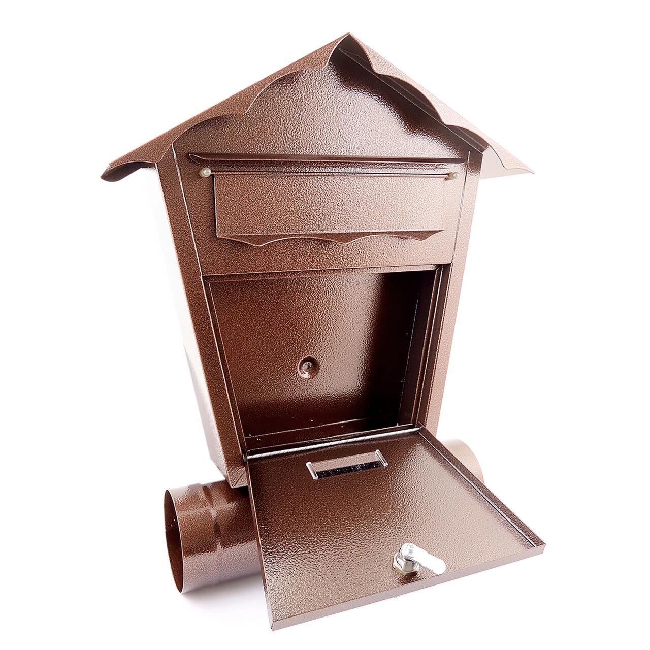 Postaláda, Damech, újságtartó rekesszel, réz, B5 formátum, 37x10,5x46 cm