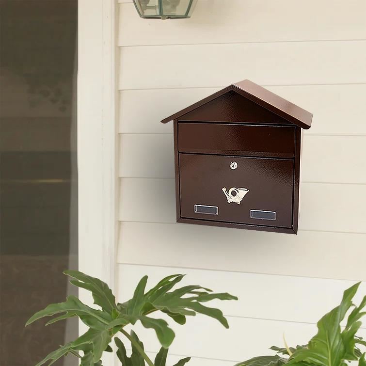 Postaláda, barna, C4-es formátum, 43x12x39 cm, Damech