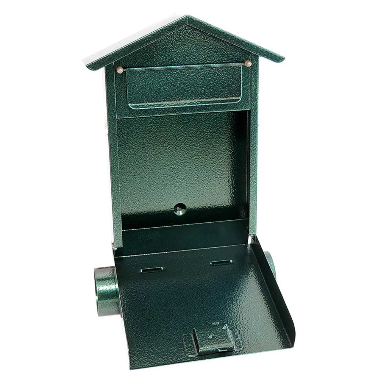Postaláda, újságtartó hellyel, zöld, B6-os formátum, 23x7x37,5 cm, Damech
