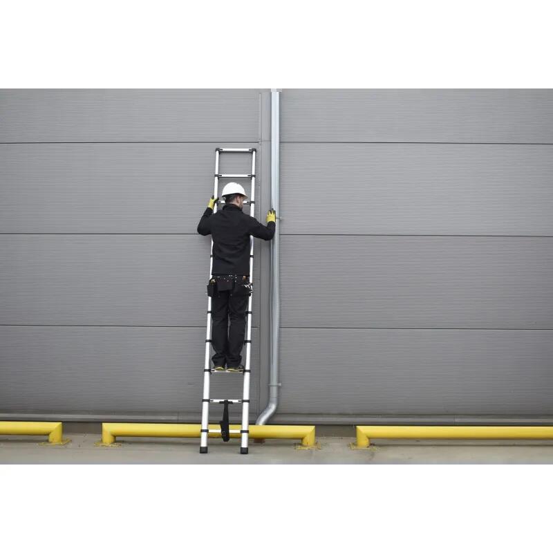 Drabest teleszkópos alumínium létra, 11 fokos, max. 125 kg, 0,97-3,2 m