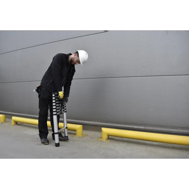 Drabest teleszkópos alumínium létra, 9 fokos, max. 125 kg, 0,88-2,6 m