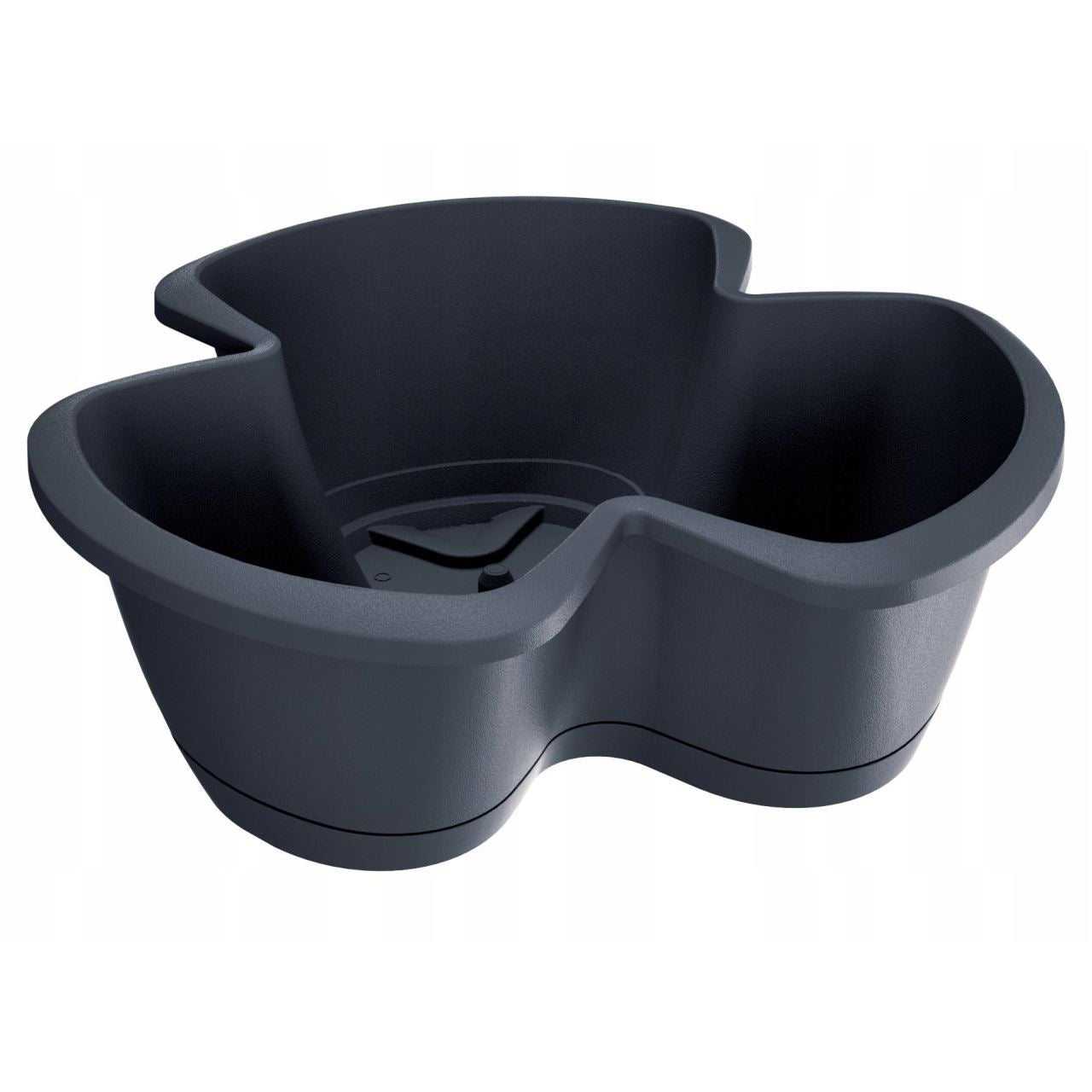 Ghivece decorative de flori, antracit, 28.1 L, set 3 buc, 47x40.5 cm, Respana Trio