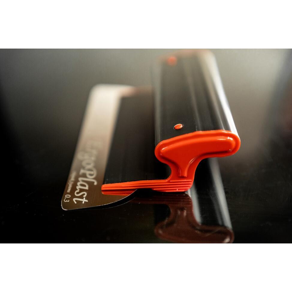 Set 3 gletiere profesionale, inox, 25, 40, 60 cm, suport, maner telescopic 1.2-2.2 m, rola gletuit, Ergoplast