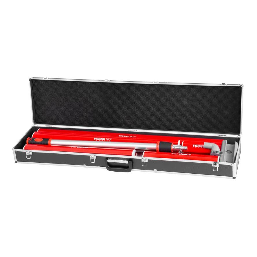 Set 5 gletiere profesionale, inox, cu suport, maner telescopic, geanta, 25, 40, 60, 80, 100 cm, Strend Pro Premium Ergonomic