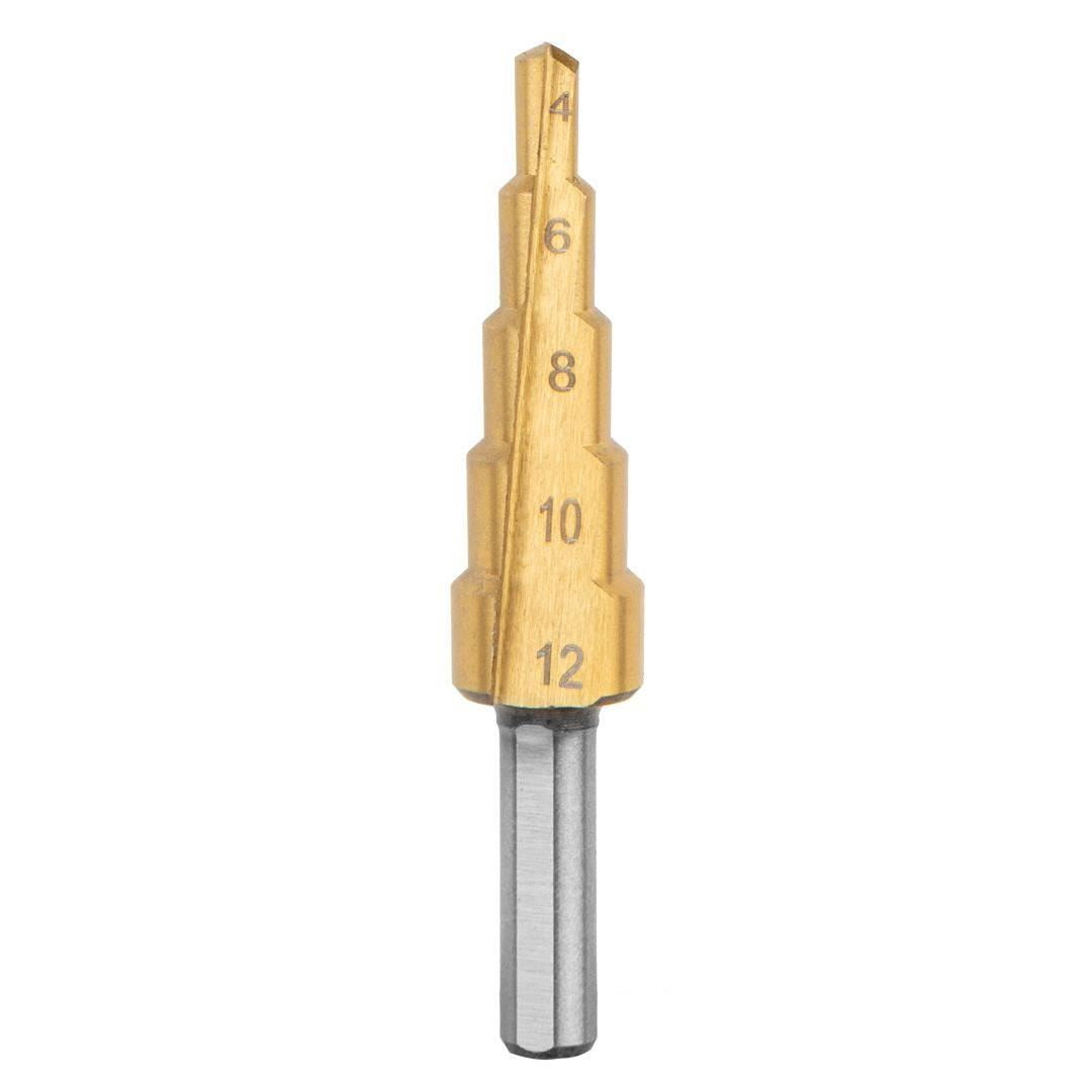 Burghie in trepte, set 7 buc, 4-12.4 mm, Graphite