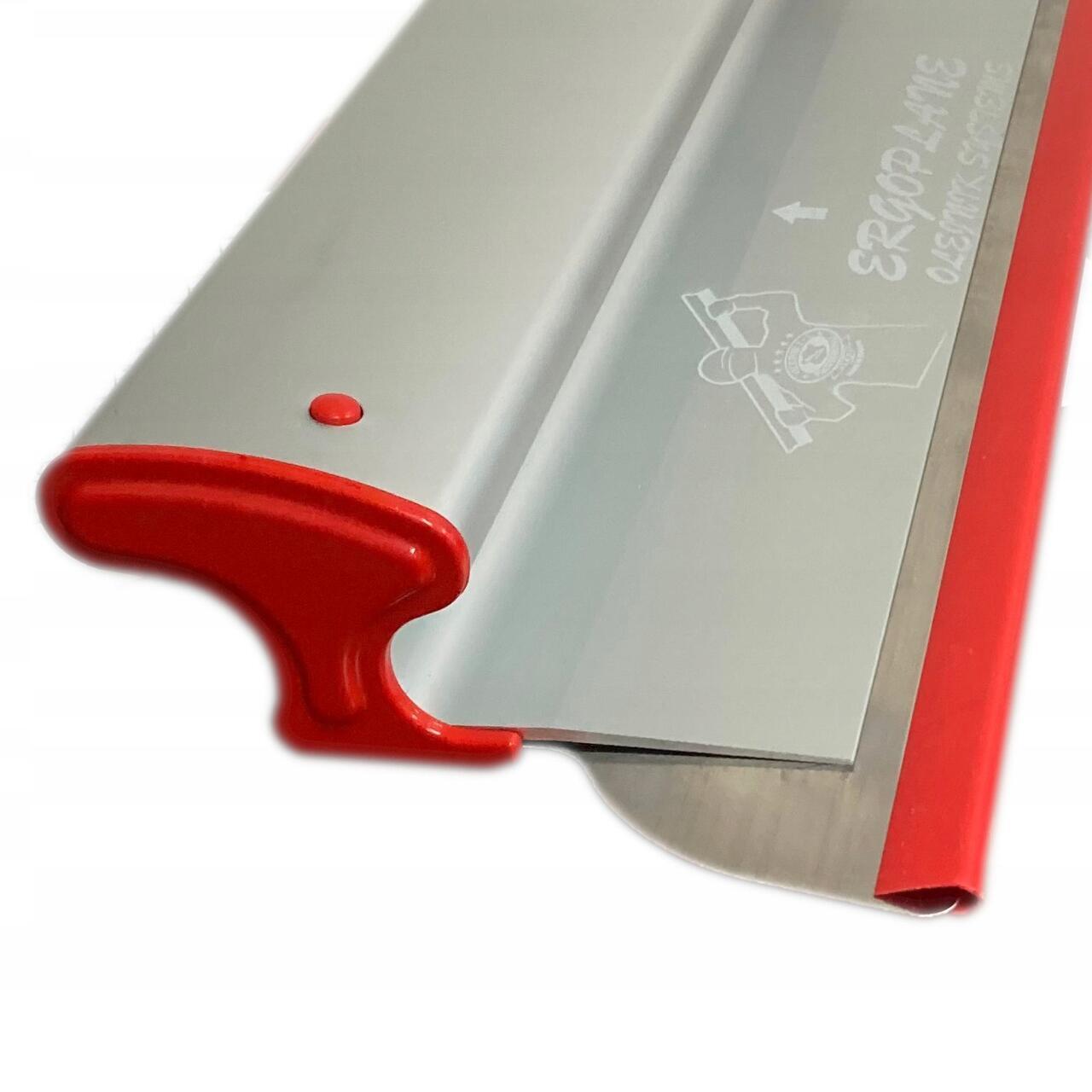 Set gletiera profesionala, aluminiu, lama inox, 40 cm x 0.3 mm, suport, maner prelungitor 1.2-2.2 m, rola gletuit, Ergoplane