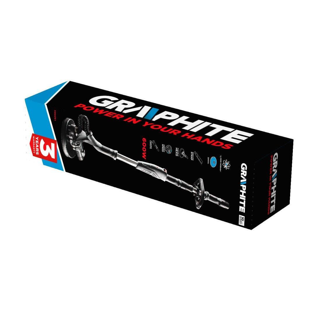 Rugalmas talpú falcsiszoló, 600 W, 225 mm, grafit