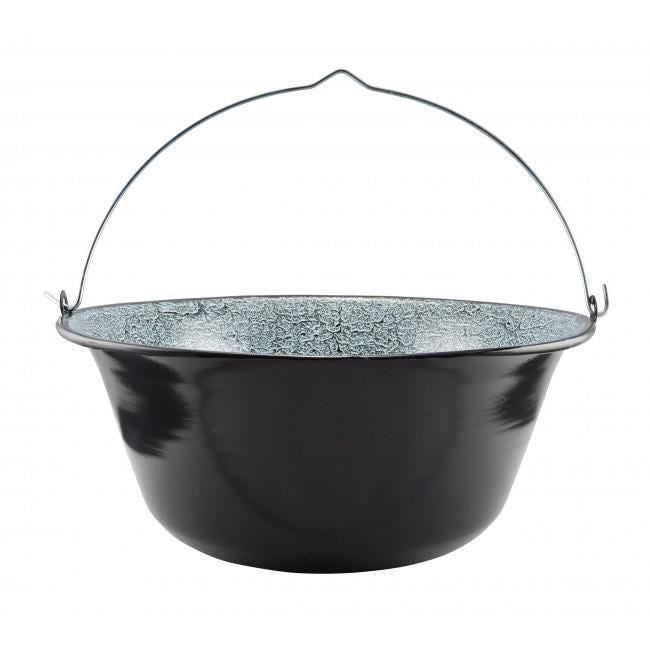 Tűzhely, zománcozott üsttel 30 L, öntöttvas tányérral 50 cm, lefolyócsővel, könyökkel, 50x67 cm