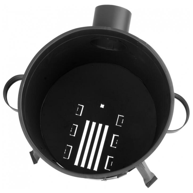 Soba cu ceaun/tuci, cu burlane, 42 cm, ceaun de 22 L, polonic, lingura lemn, Strend Pro