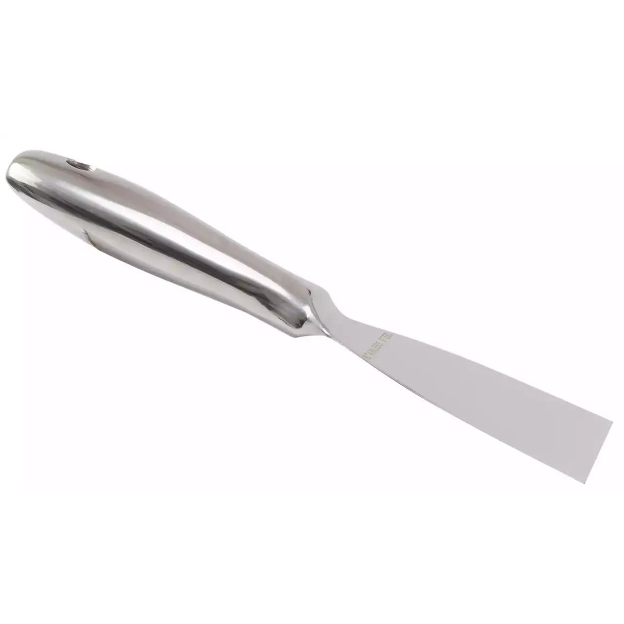 Rozsdamentes acél spatula, fém nyéllel, 40 mm, Olejnik