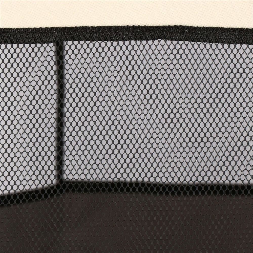 Tarc pentru animale de companie, textil, pliabil, acoperis detasabil, negru si bej, 114x114x56 cm, Springos