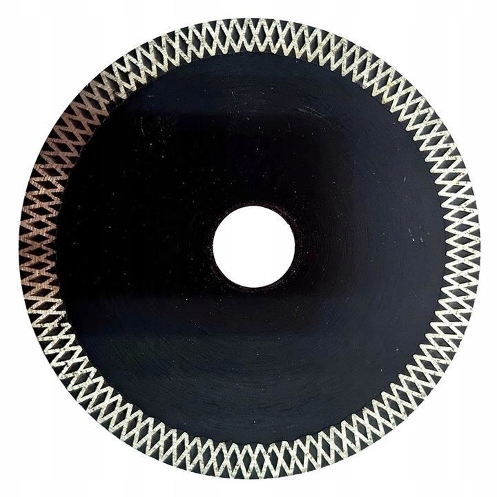 Vékony turbó gyémántpenge, dupla szegmensű, kerámialapok vágására, nedves és száraz vágásra, 125x10x20x22,23 mm, Richmann Exclusive