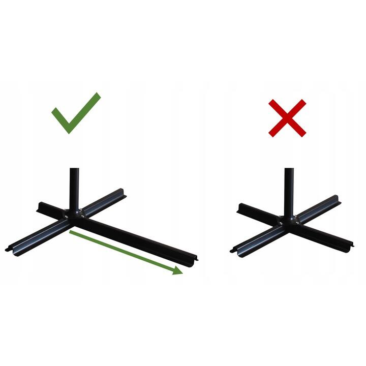 Chomik LED kerti/terasz napernyő, tekerőkarral, banáncsuklóval, bézs, 300 cm