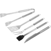 Ustensile pentru barbecue, grill, gratar, inox, set 5 piese, cu trusa, Springos