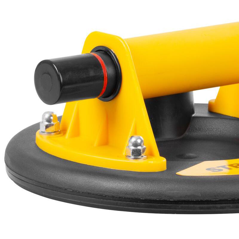Ventuza pentru transport si montat parbrize, geamuri, placi marmura, granit, Strend Pro, cu manometru, 1 brat, max 120 kg, 20 cm