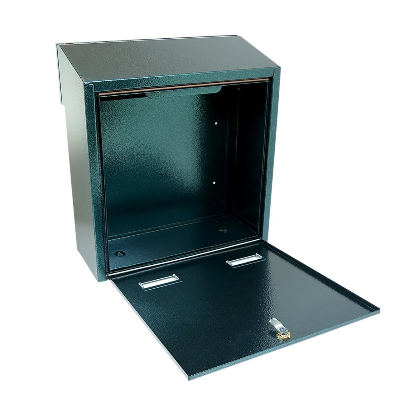 Postaláda, zöld, C4-es formátum, 37,5x17,5x40 cm, Damech