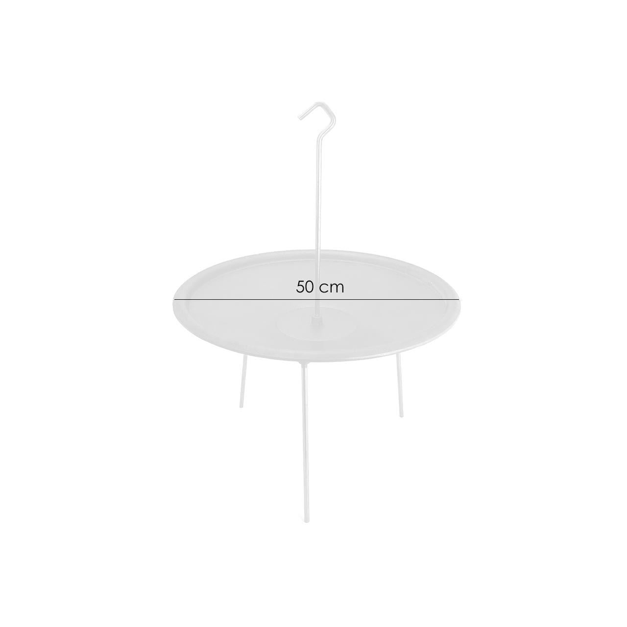Barbecue tárcsa, öntöttvas, grillsütő típusú, lábakkal és akasztóval, 50 cm, Barbecue