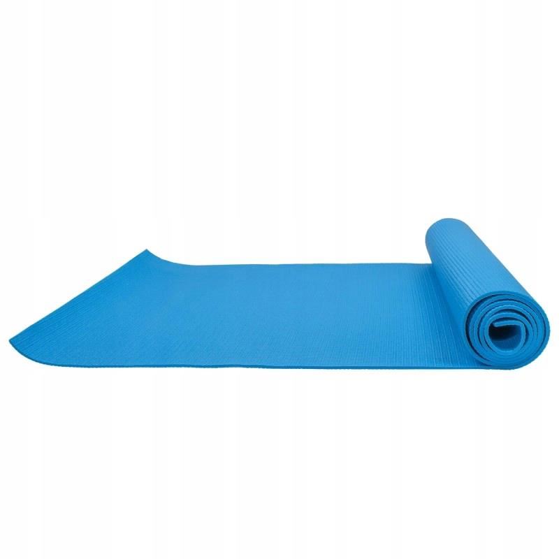 Saltea pentru yoga, fitness, albastra, 173x61x0.4 cm, Springos