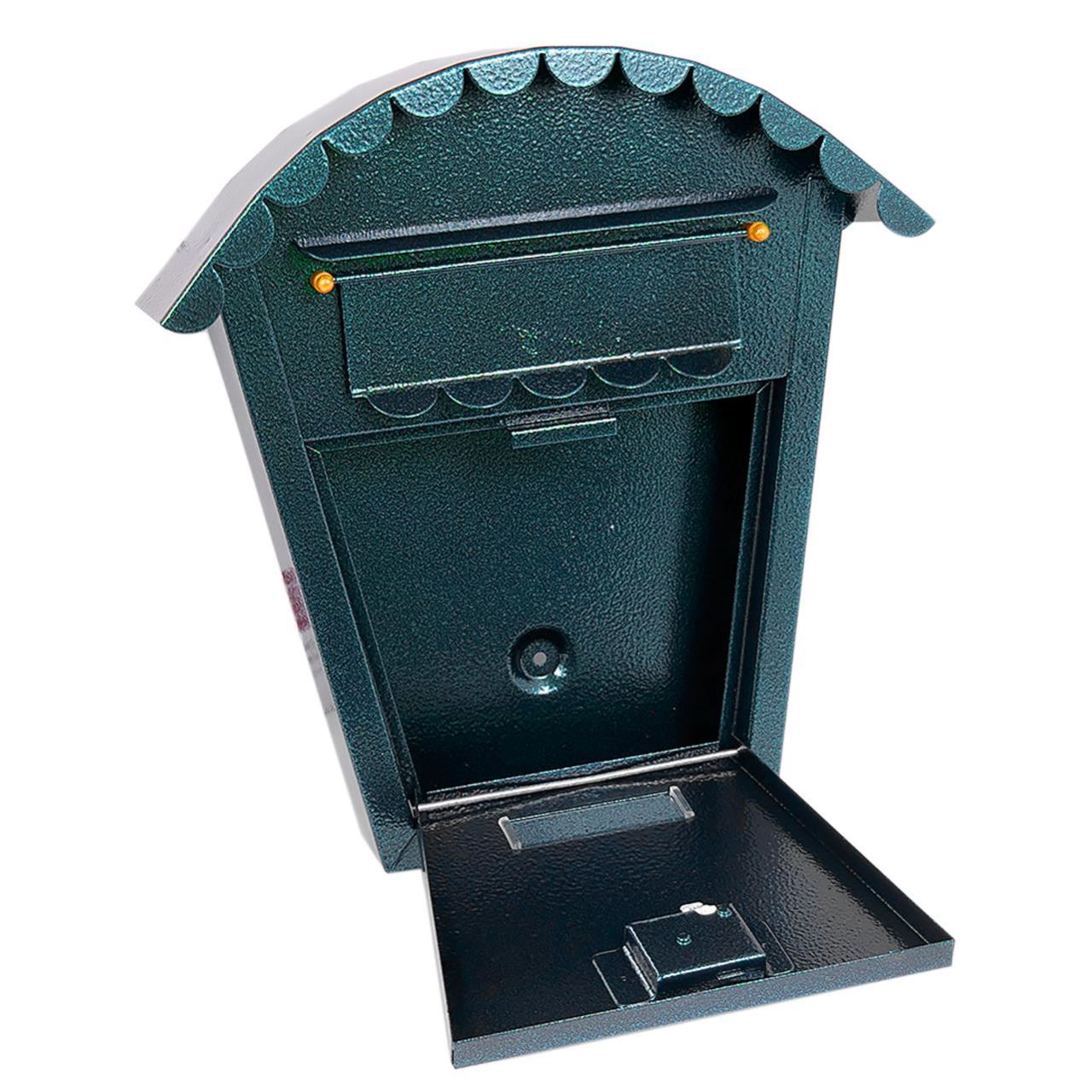 Postaláda, zöld, B6 formátum, 29x7,5x29,5 cm, Damech