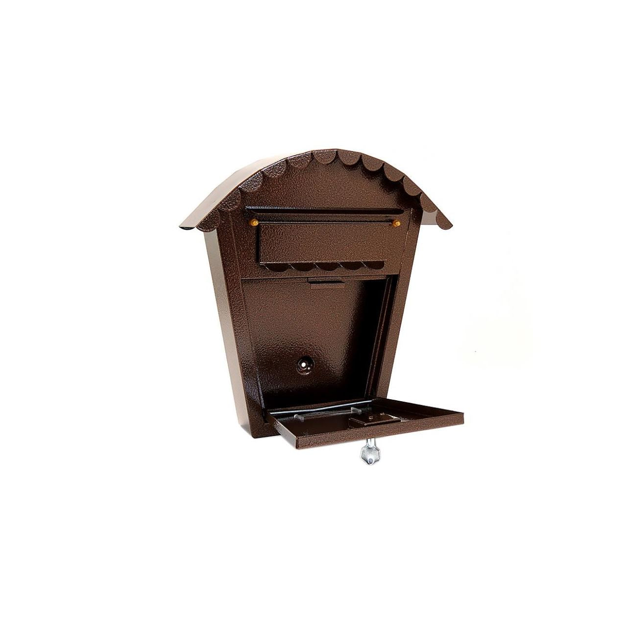 Postaláda, réz, B6 formátum, 29x7,5x29,5 cm, Damech