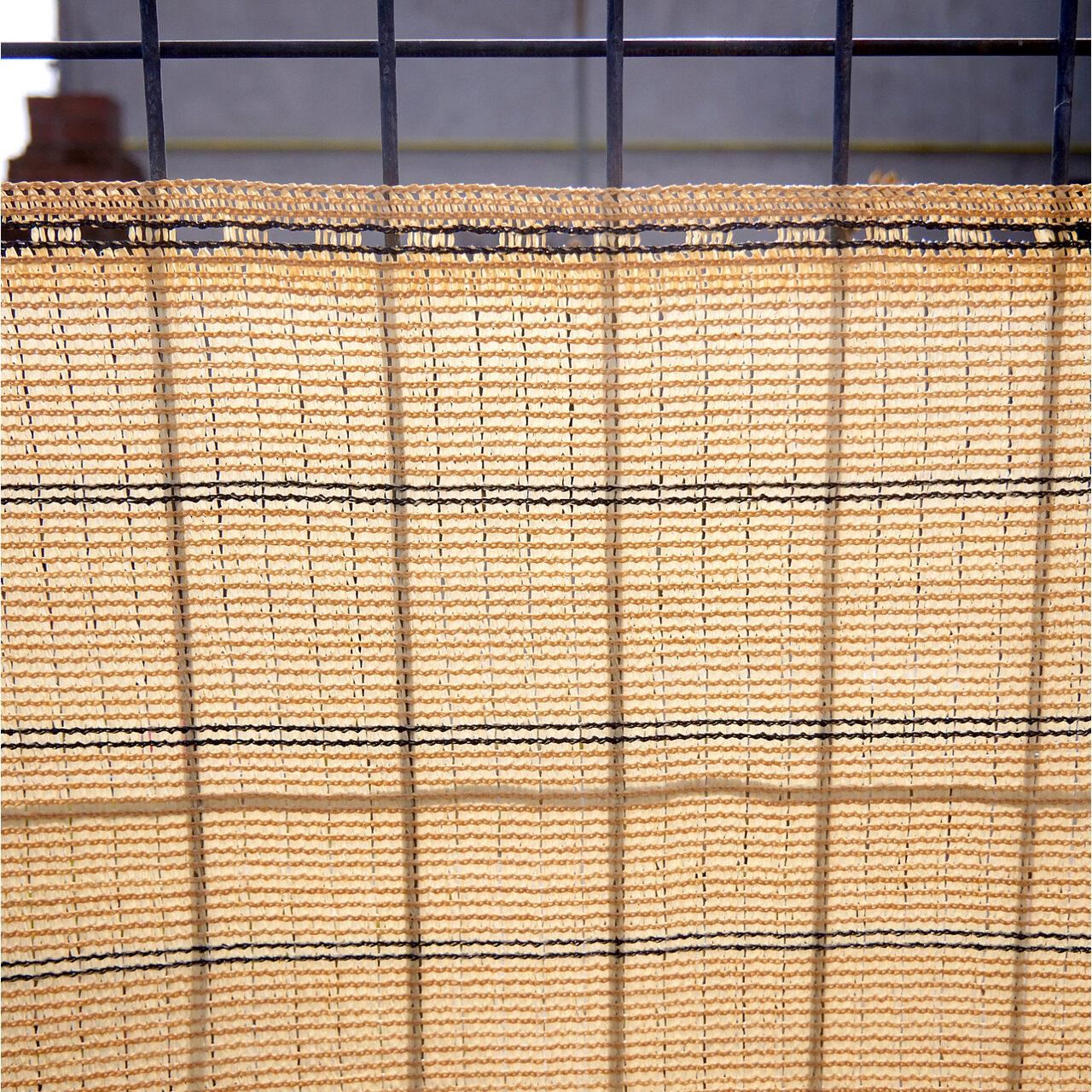 Paravan pentru balcon, terasa, gard, bej, 185 g/m2, UV, 10x1.5 m