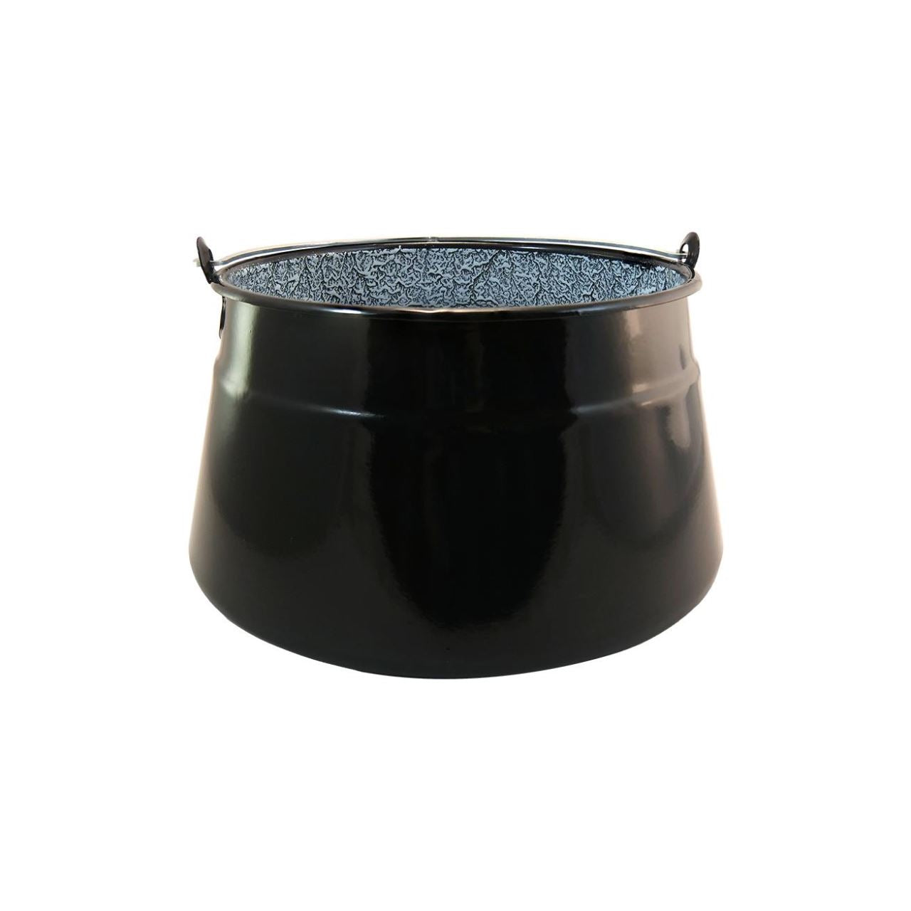 Zománcozott lábas füllel, lapos aljú, 10 literes, Perfect Home