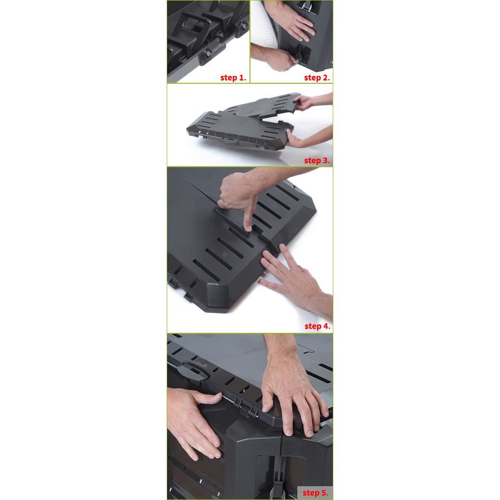 Compostor de gradina, 220 L, negru, Compogreen