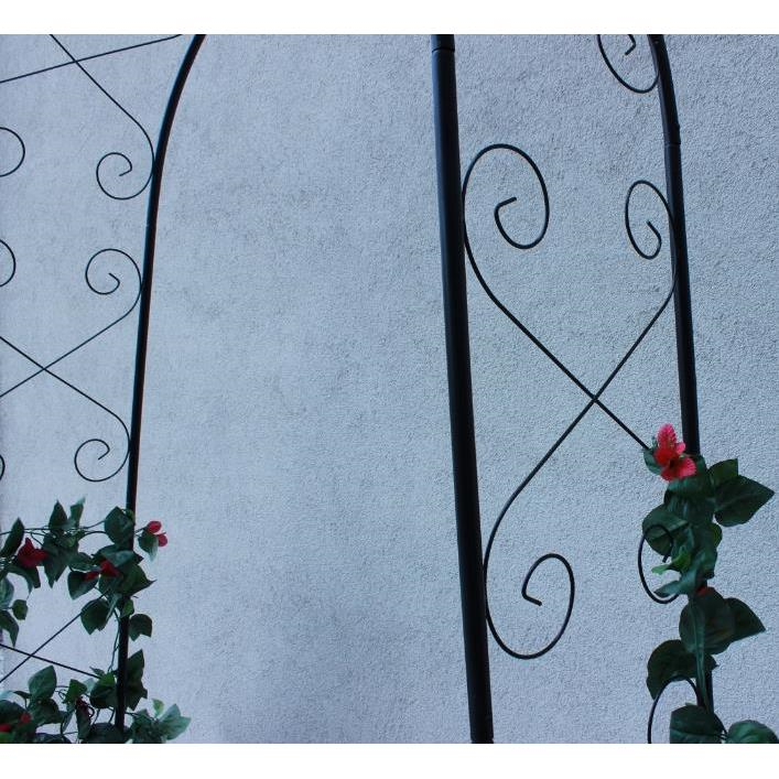 Fém ív, pergola, kertbe, 110x39x230 cm