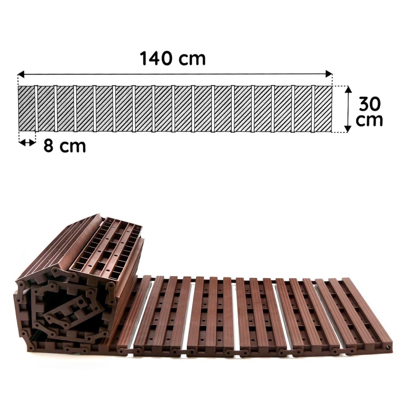 Kerti ösvény, polipropilén, 30x8,5 cm, 140 cm