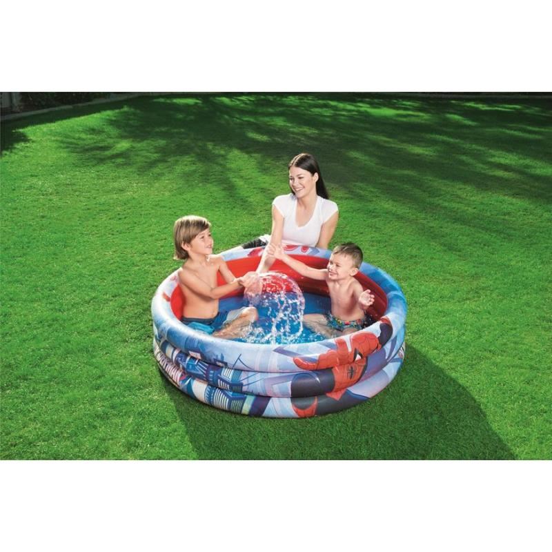 Piscina gonflabila pentru copii, rotunda, 122x30 cm, Bestway Spider-Man